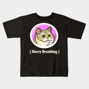 Heavy Breathing (pink) Kids T-Shirt